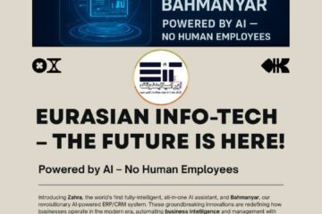 “Eurasian Info-Tech” – the first company in Iran and the Middle East,  and among the global pioneers, to officially employ Artificial Intelligence  as full-time employees with no direct human workforce.